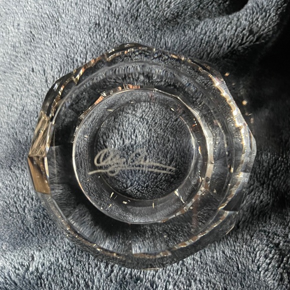 Oleg Cassini Crystal Votive Candle Holder 2.5" Cut Ball Design - Picture 6 of 8